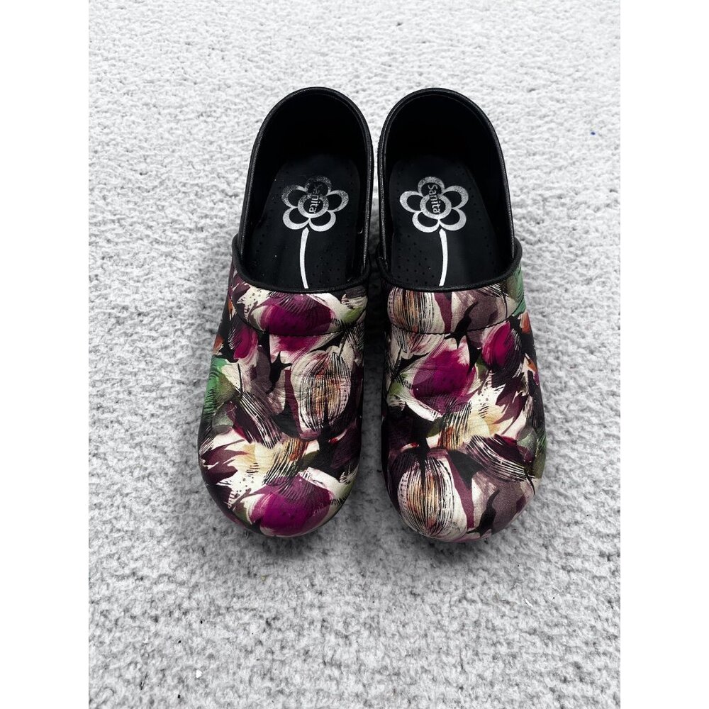 Women's Sanita Smart Step Professional Sharon Clog Floral Multicolor Size 41 - Picture 2 of 14